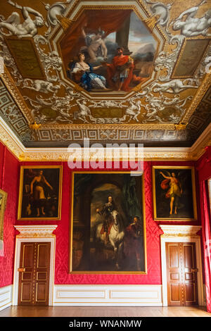 L'Angleterre, Londres, Kensington, Kensington Palace, le King's appartements d'État, King's Gallery Banque D'Images