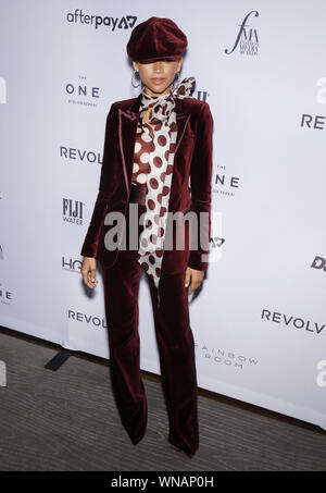 NEW YORK, NY - 05 septembre 2019 : on assiste à la première rangée tous les jours du 7ème Prix Médias de mode annuel au Rainbow Room Banque D'Images