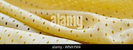 Tissu de nylon polyester avec maille respirante. Matériel pour vêtements de sport Banque D'Images