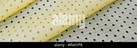 Tissu de nylon polyester avec maille respirante. Matériel pour vêtements de sport Banque D'Images