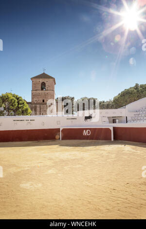 À l'intérieur de l'arène à Mijas en espagne Banque D'Images