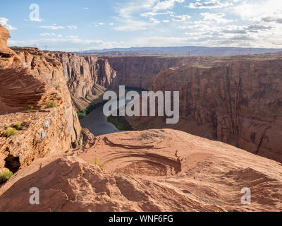 Vue panoramique sur Glen Canyon en Arizona, États-Unis pendant une journée ensoleillée Banque D'Images