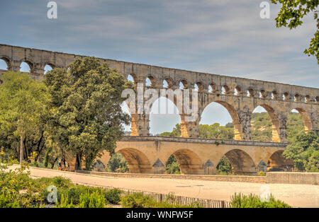 Pont du Gard, France Banque D'Images