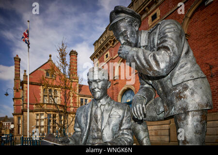 Tameside Statue juge Jack Lord Pendry Square Stalybridge commémorant It's a Long Way to Tipperary Banque D'Images