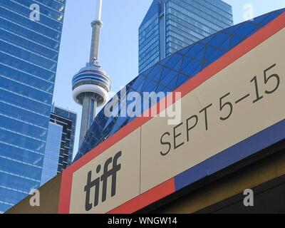 L'atmosphère au cours de 44e Festival International du Film de Toronto, tiff, à King Street à Toronto, Canada, le 05 septembre 2019. Dans le monde d'utilisation | Banque D'Images