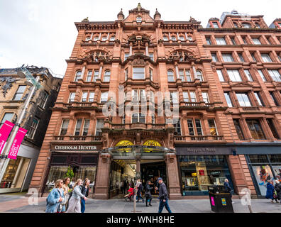 Les personnes qui s'y passé Argyll Arcade, Buchanan Street, Glasgow, Scotland, UK Banque D'Images