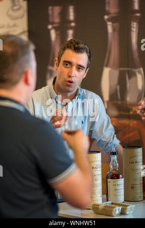 Hôtel de Ville d'Elgin, Elgin, Moray, UK. Sep 6, 2019. UK. C'est une scène de l'intérieur de l'esprit de Speyside, distillée et de l'alimentation le vendredi 6 septembre 2019. Crédit photo : Alamy/JASPERIMAGE Live News Banque D'Images