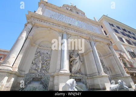 Fontaine de Moïse Rome Italie Banque D'Images