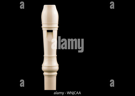 Un enregistreur isolé sur un fond noir Banque D'Images