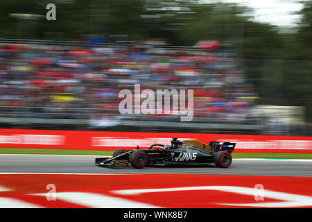 Monza, Italie. Le 05 Avr, 2019. # 08 Romain Grosjean, Haas F1 Team. GP italien de Monza, 5-8 septembre 2019 : Crédit Photo Agency indépendante/Alamy Live News Banque D'Images
