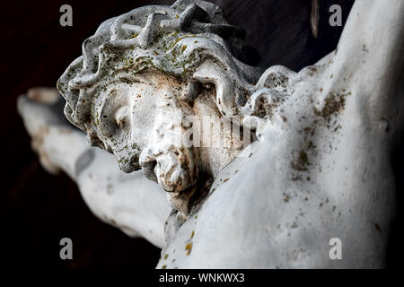 Close up de Jésus Christ sur la croix Banque D'Images