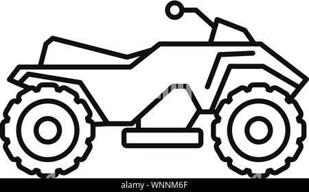 Dirt bike quad icône. Décrire la saleté quad icône vecteur pour la conception web isolé sur fond blanc Illustration de Vecteur