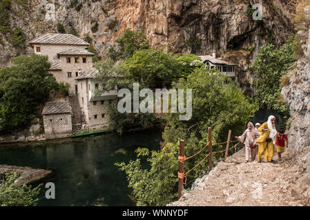 Mostar. Blagaj. Maison derviche Banque D'Images