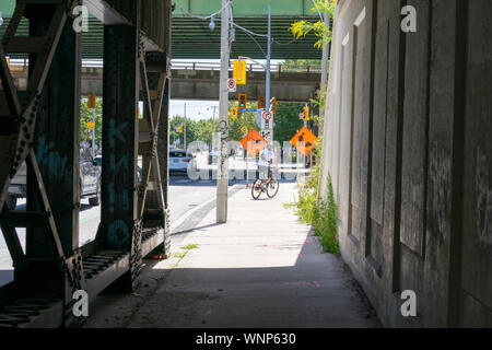 Toronto a une ambiance super cool avec beaucoup d'éléments urbains uniques. C'est un paradis pour les photographes. Banque D'Images