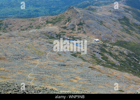 Lacs des nuages le long de la trajectoire de Crawford (Sentier des Appalaches) près du sommet du mont Washington en Sargent est l'achat dans le New Hampshire Wh Banque D'Images