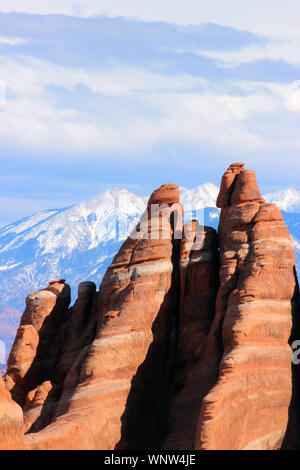 Montagnes Rocheuses Arches National Park Banque D'Images