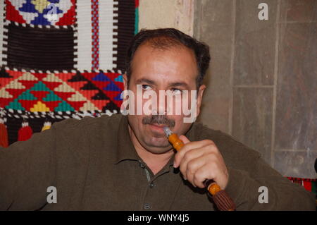 Les gens au café Bagdad Banque D'Images