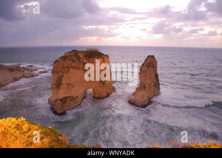 Pigeons Rock Banque D'Images