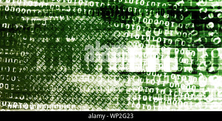 Surcharge de technologie et débordant de concept de données Banque D'Images