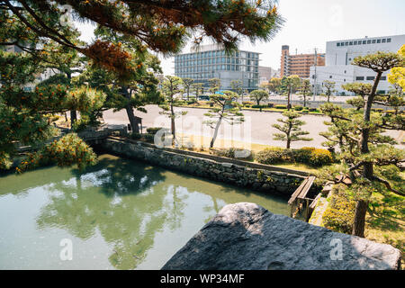 Central Park Tokushima Tokushima Castle Ruins à Shikoku, Japon Banque D'Images