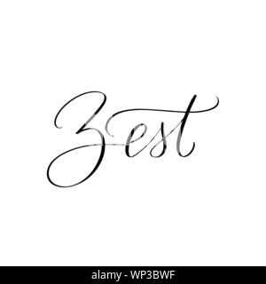 La main d'inspiration lettrage pinceau . Vector illustration calligraphie Illustration de Vecteur