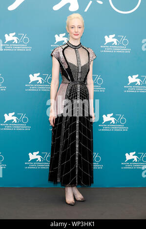 Andrea Riseborough participant à la "ZeroZeroZero" photocall au cours de la 76e Festival du Film de Venise au Palazzo del Casino sur Septembre 05, 2019 à Venise, Italie. Banque D'Images