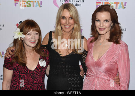 Los Angeles, USA. 06 Sep, 2019. Frances Fisher, Marcia Cross et Alana Stewart s'occupe à la Farrah Fawcett Foundation's Tex-Mex 'Fiesta' hommage à Marcia Cross à Wallis Annenberg Center for the Performing Arts à Los Angeles, Californie, le 6 septembre 2019. Crédit : l'accès Photo/Alamy Live News Banque D'Images