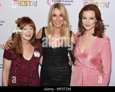 Los Angeles, USA. 06 Sep, 2019. Frances Fisher, Marcia Cross et Alana Stewart s'occupe à la Farrah Fawcett Foundation's Tex-Mex 'Fiesta' hommage à Marcia Cross à Wallis Annenberg Center for the Performing Arts à Los Angeles, Californie, le 6 septembre 2019. Crédit : l'accès Photo/Alamy Live News Banque D'Images