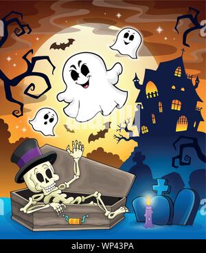 Haunted House sujet libre 1 Illustration de Vecteur