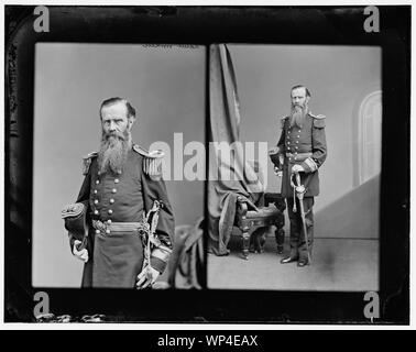 John Lorimer Worden - Mathew Brady - Plaque complète Banque D'Images