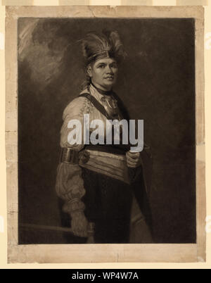 Joseph Fayadaneega, appelé le Brant, le grand capitaine des Six Nations / J.R. Smith. Banque D'Images