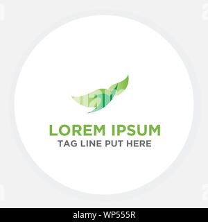 Logo feuilles Nature Illustration de Vecteur