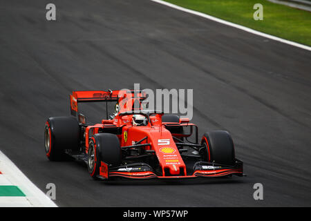 Monza (MB), en Italie. 07Th Nov, 2019. SEBASTIAN VETTEL (GER) Scuderia Ferrari SF90 Grand Prix au cours de la Heineken Italie 2019 - Vendredi - libres 1 et 2 - Championnat de Formule 1 - Crédit : LPS/Alessio De Marco/Alamy Live News Banque D'Images