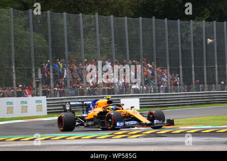 Monza (MB), en Italie. 07Th Nov, 2019. LANDO NORRIS au cours de Grand Prix d'Italie 2019 Heineken - vendredi - libres 1 et 2 - Championnat de Formule 1 - Crédit : LPS/Alessio De Marco/Alamy Live News Banque D'Images