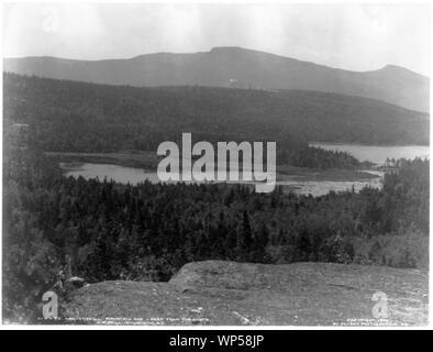 Kaaterskill Mountain et les lacs du nord, montagnes Catskill, NY Banque D'Images