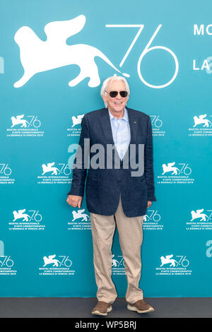 Venise, Italie - 07th Septembre, 2019. Donald Sutherland assiste à un photocall pour la première mondiale de "l'Hérésie" orange brûlé pendant le 76e Festival du Film de Venise au Palazzo del Casinò sur Septembre 07, 2019 à Venise, Italie. © Roberto Ricciuti/éveil/Alamy Live News Banque D'Images