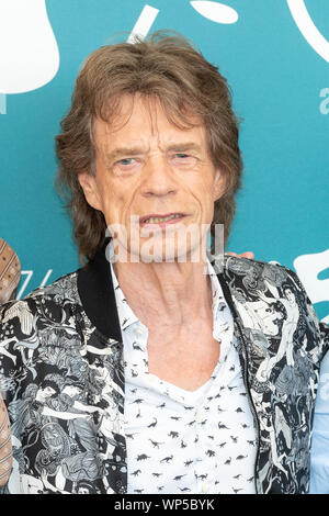 Venise, Italie - 07th Septembre, 2019. Mick Jagger assiste à un photocall pour la première mondiale de "l'Hérésie" orange brûlé pendant le 76e Festival du Film de Venise au Palazzo del Casinò sur Septembre 07, 2019 à Venise, Italie. © Roberto Ricciuti/éveil/Alamy Live News Banque D'Images