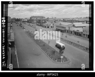 La colonie du Kenya. Nairobi. Sixième Avenue. Principale voie de Banque D'Images