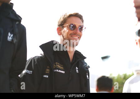 Monza, Italie. Le 05 Avr, 2019. # 08 Romain Grosjean, Haas F1 Team. GP italien de Monza, 5-8 septembre 2019 : Crédit Photo Agency indépendante/Alamy Live News Banque D'Images
