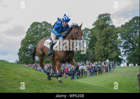 Stamford, UK, samedi 7 septembre, 2019.Imogen Murray (BGR) équitation Ivar Gooden pendant le Land Rover Burghley Horse Trials, phase de cross-country. © Julie Priestley/Alamy Live News Banque D'Images