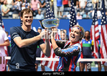 New York, USA. 07Th Nov, 2019. Flushing Meadows New York US Open Tennis Jour 12 06/09/2019 Beth Mattek-Sands (USA) et Jamie Murray (GBR) win finale du Crédit : Roger Parker/Alamy Live News Banque D'Images