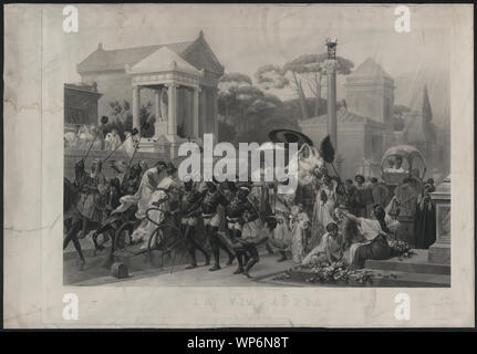 La via appia / gravé par Gautier ; peint par Boulanger. Banque D'Images