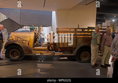 Camion Chevrolet WB 30 100 lb 4x2 Long Range Desert Group LRDG) chariot à l'imperial War Museum, Londres. Banque D'Images