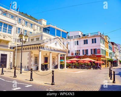 Lieu couvent, connu familièrement à Gibraltar en tant que numéro 6, le quartier général de Sa Majesté britannique, le Gouvernement de Gibraltar. Banque D'Images