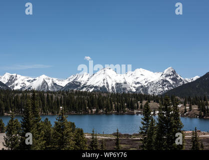 Les molas Lake dans les montagnes de San Juan le sud-ouest du Colorado est le comté de San Juan, au-dessous de Silverton Banque D'Images