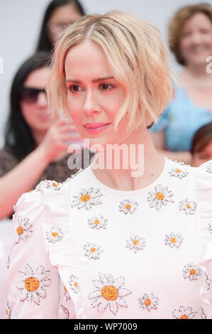 Toronto, Ontario, Canada. Sep 7, 2019. SARAH PAULSON assiste à l' abominable "au cours de la premiere 2019 Toronto International Film Festival, au Roy Thomson Hall le 07 septembre 2019 à Toronto, Canada Crédit : Igor/Vidyashev ZUMA Wire/Alamy Live News Banque D'Images