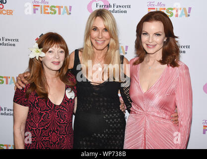 Los Angeles, USA. 06 Sep, 2019. Frances Fisher, Alana Stewart et Marcia Cross s'occupe à la Farrah Fawcett Foundation's 'Fiesta' Tex-Mex hommage à Marcia Cross à Wallis Annenberg Center for the Performing Arts à Los Angeles, Californie, le 6 septembre 2019. Crédit : l'accès Photo/Alamy Live News Banque D'Images