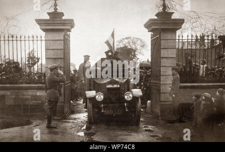 Le "gros bonhomme" voiture blindée, nommé d'après le General Michael Collins entrant (Portobello Cathal Brugha Barracks) plus tard. C'était pendant la restitution par l'Armée britannique en 1922, après l'établissement de l'État libre d'Irlande après la signature de l'Anglo-Irishtraité. Banque D'Images