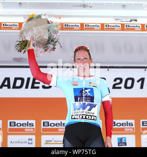 NIJVERDAL - 06-09-2019, randonnée à vélo, Boels Mesdames Tour, Etappe 3, plus compétitive rider dans la 3ème étape est Kirsten Wild Banque D'Images