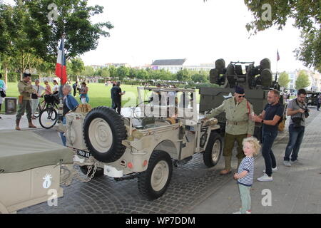 Vendredi, 6 septembre, 2019, 75e anniversaire de la libération de Niort Banque D'Images